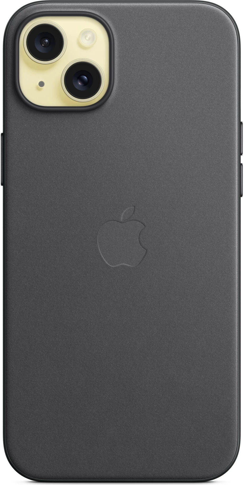 Zaščitni ovoj FineWoven za iPhone 15 Plus, Apple, MagSafe, črn