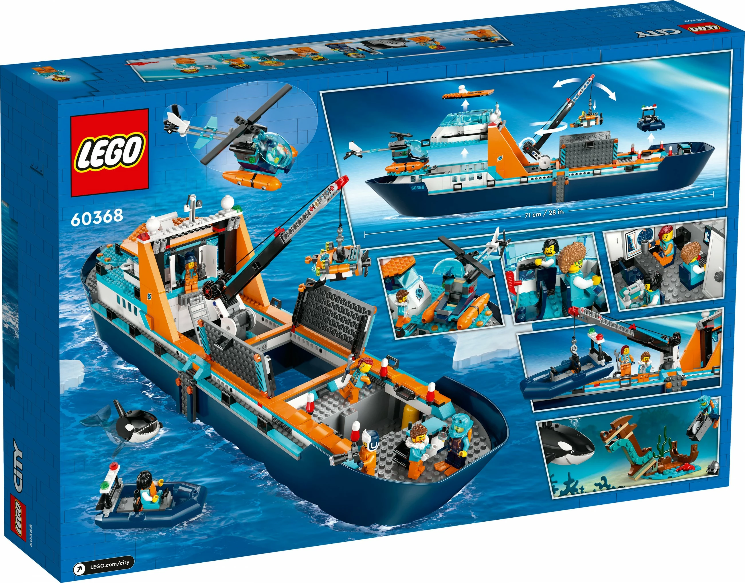 Set za gradnjo Arctic Explorer Ship, LEGO, 815 delov, plastika, večbarven