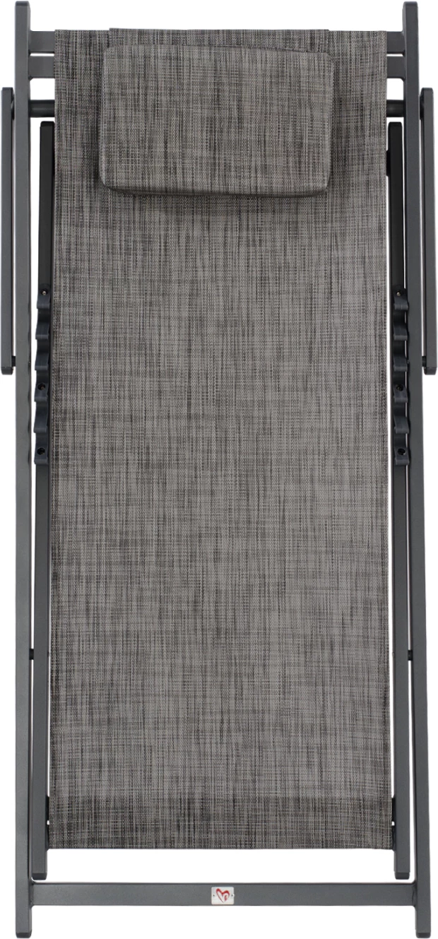 Profesionalni ležalni stol KEA FH5076.10 aluminij in textilene v sivi barvi 59,5x102,5x94H cm