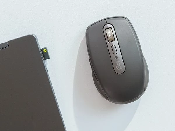 Brezžični miš za poslovno rabo Logitech MX Anywhere 3S, RF Wireless + Bluetooth, 8000 DPI, grafit