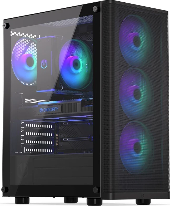 Kasa Endorfy Ventum 200 ARGB, črna