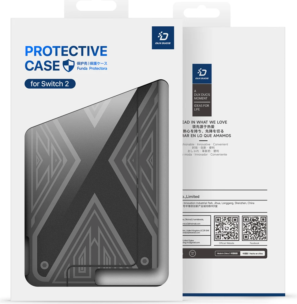 Ovitek za Nintendo Switch 2, Dux Ducis, črn