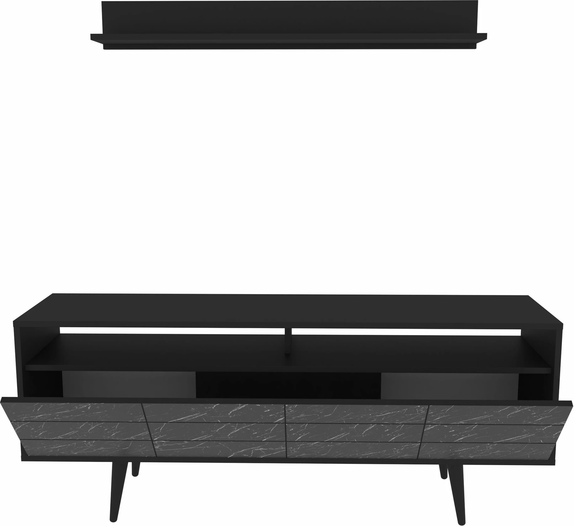 Komoda za TV Skye Decor, Ola, črna