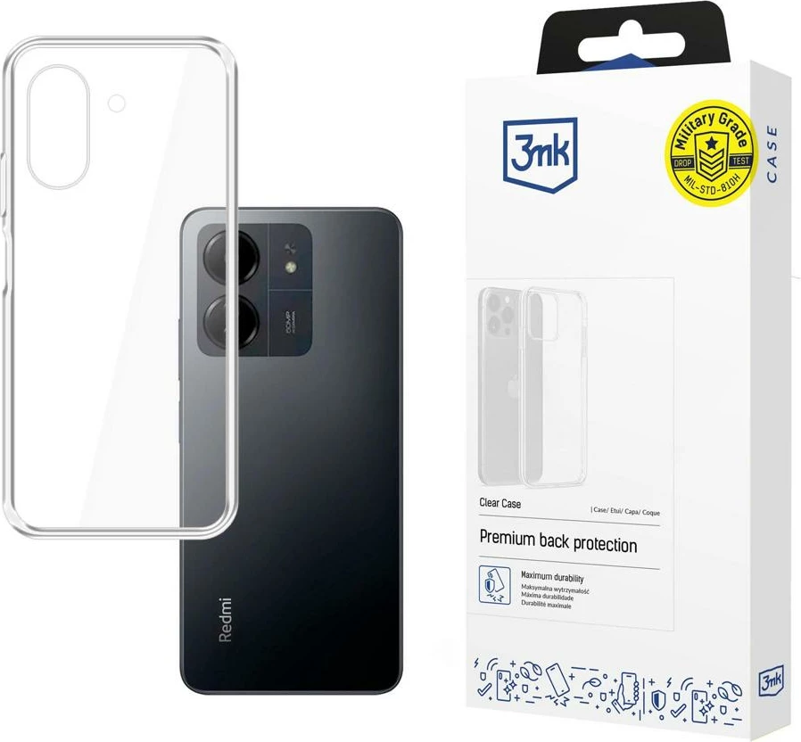 Prozoren ovitek 3mk Clear Case za Redmi 13C / Poco C65, transparenten