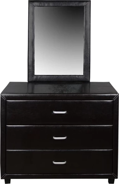 Toaletna miza z ogledalom Jazz PU rjava FH534.01 97x53.5x159cm