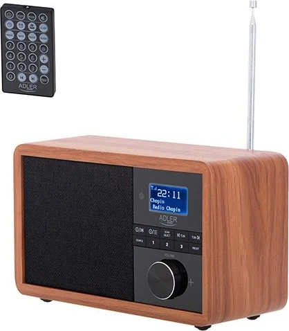 Digitalni prenosni radio Adler AD 1184, rjav, črn