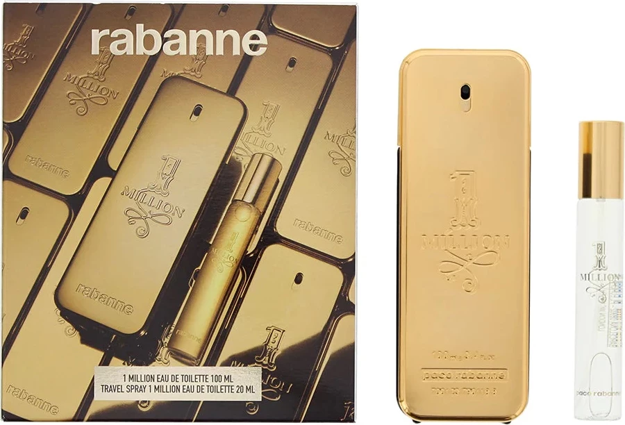 Eau de Toilette za moške 1 Million, Paco Rabanne, 100 ml + 20 ml