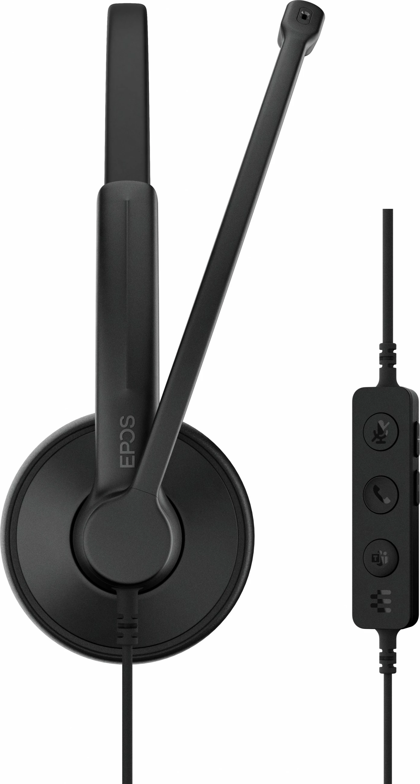 Slušalke EPOS IMPACT 100 MS STEREO, USB-C+A, črne