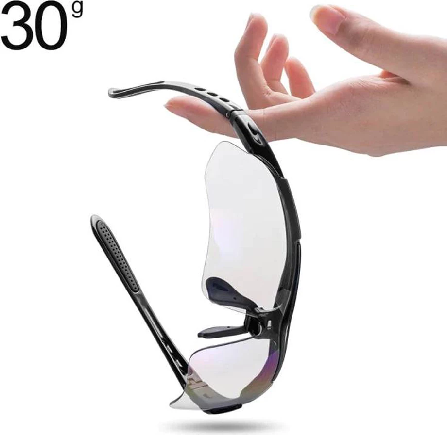 Ciklistična očala Rockbros 10142, fotokromatska, UV400, bela