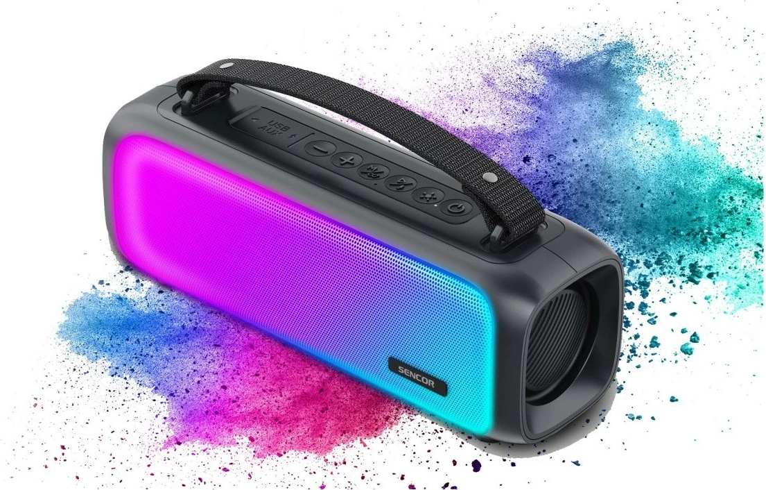 Bluetooth zvočnik Sencor SSS 3000 KIDS, 16 W, LED panel, črn