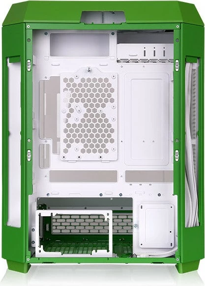 Midi tower s s kaljeno steklo in večbarvna osvetlitev, Thermaltake The Tower 600, zelena