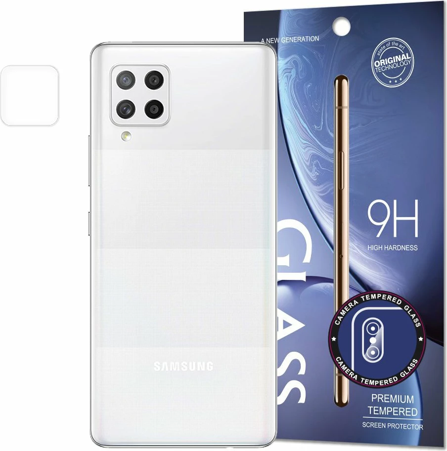 Zaščitno kaljeno steklo za kamero Hurtel, Samsung Galaxy A42 5G, prozorno