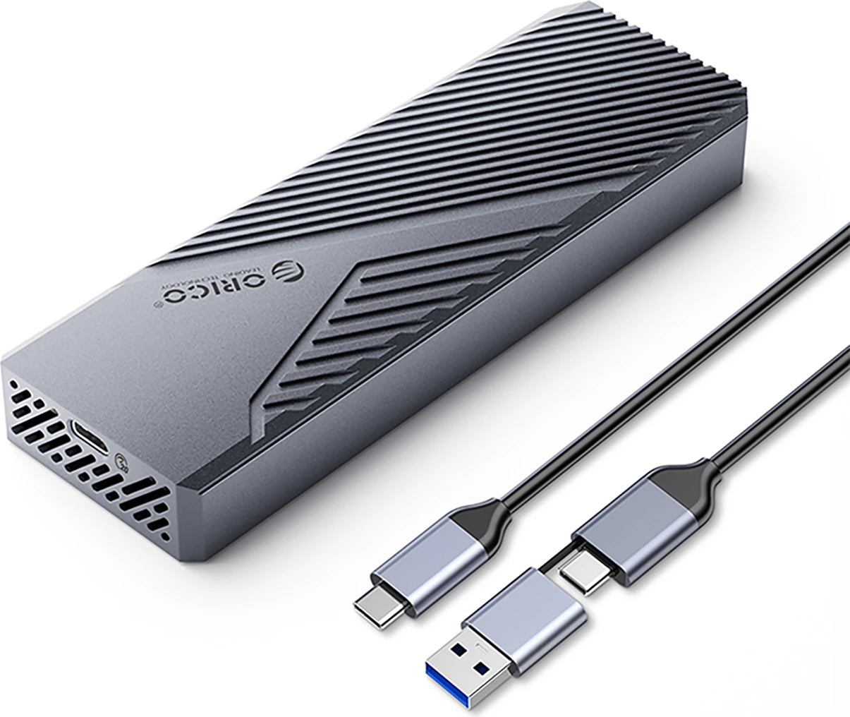 Ohišje za M.2 NVMe Orico CNM2-G20, USB-C 3.2 20Gb/s, sivo