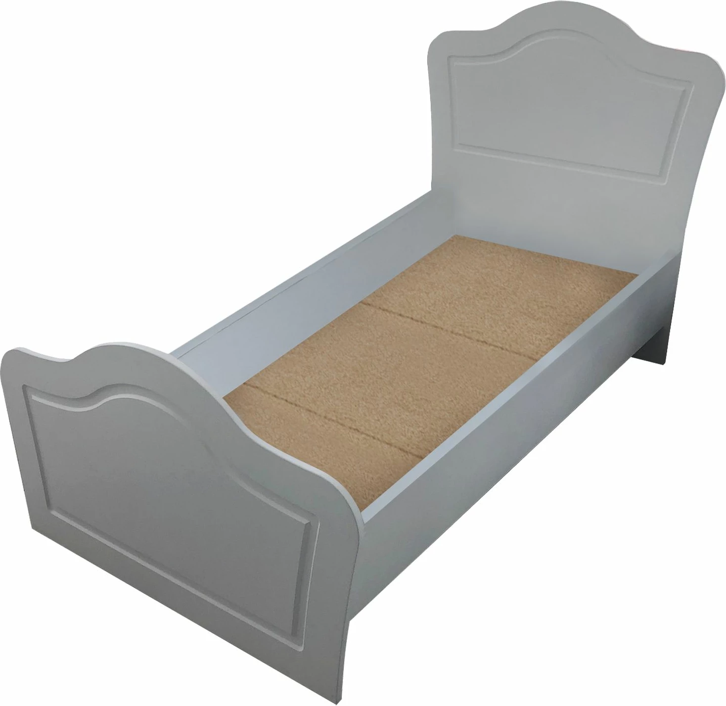 Enojna postelja Skye Decor Rb-022, mat bela