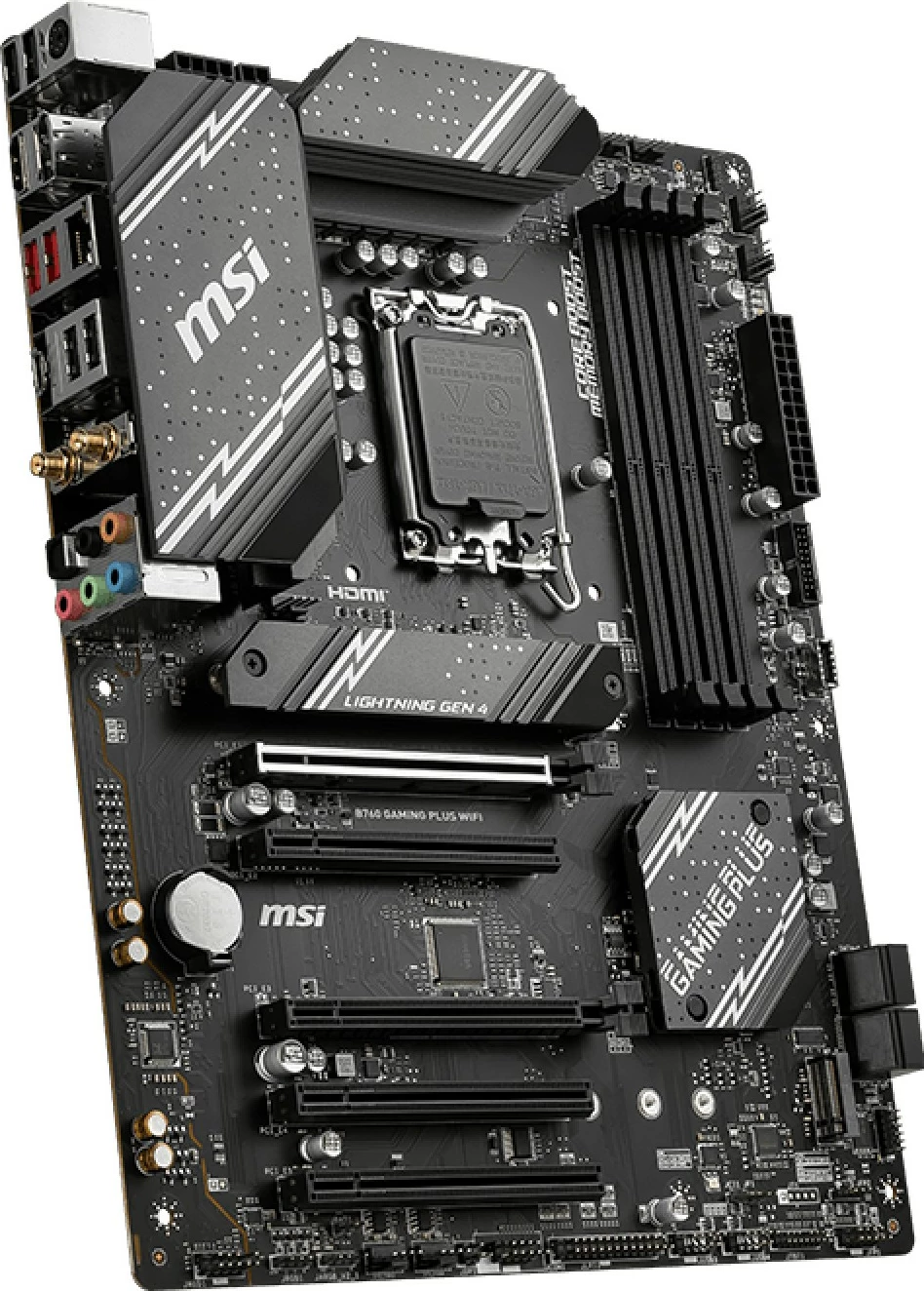 Plošča za igre MSI B760 GAMING PLUS WIFI, Intel, LGA 1700, DDR5, 192 GB, DIMM