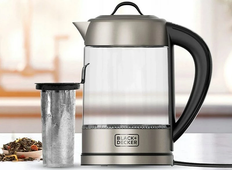 Električni čajnik, 1,7 L, prozoren Black+Decker BXKE2205E