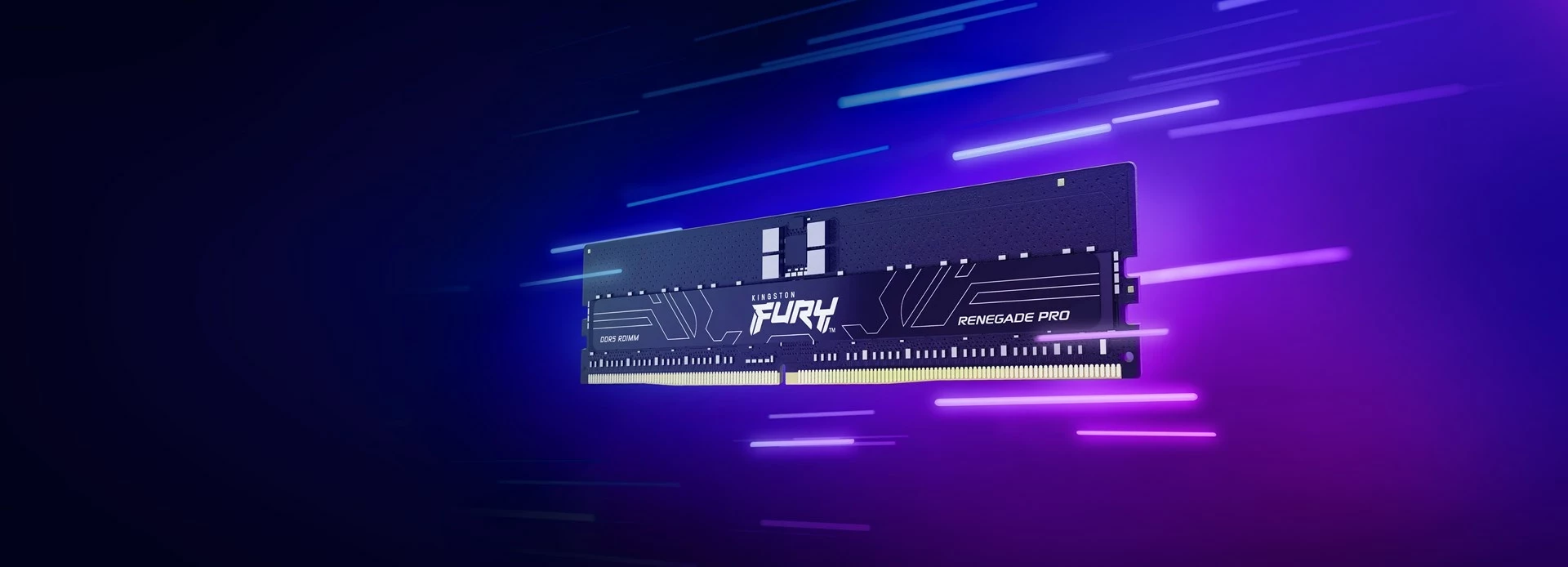 RAM pomnilnik Kingston FURY Renegade Pro, 128 GB (komplet 4x32 GB), DDR5, 6400 MT/s, ECC Reg, CL32, črn