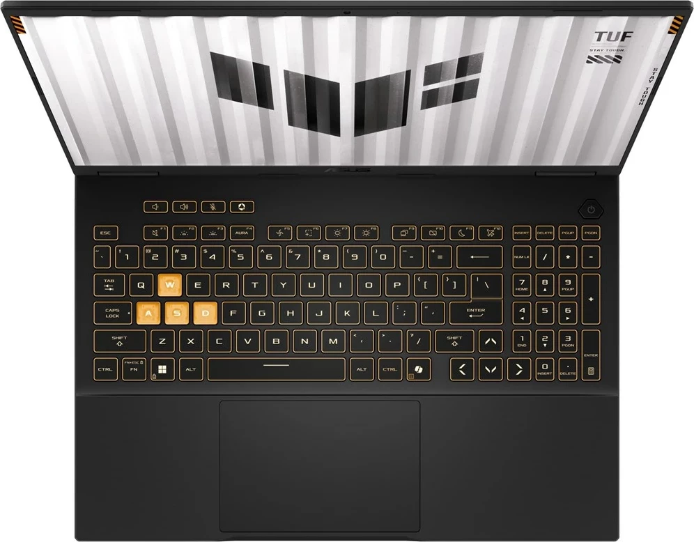 Prenosnik za igre ASUS TUF Gaming F16 FA608UH-R7165W, 16", AMD Ryzen 7, 16 GB RAM pomnilnik, 512 GB SSD, NVIDIA RTX 5050, Jaeger siva