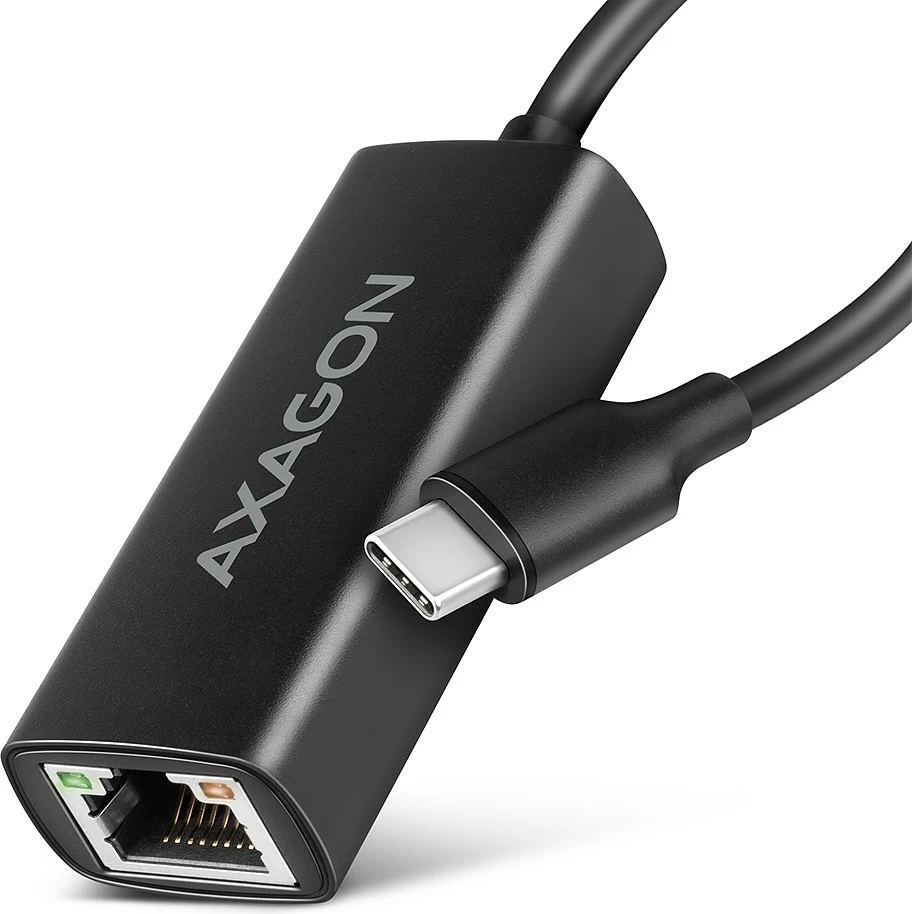 Omrežni adapter AXAGON ADE-ARC, USB-C 3.2 Gen 1 na Gigabit Ethernet, črn