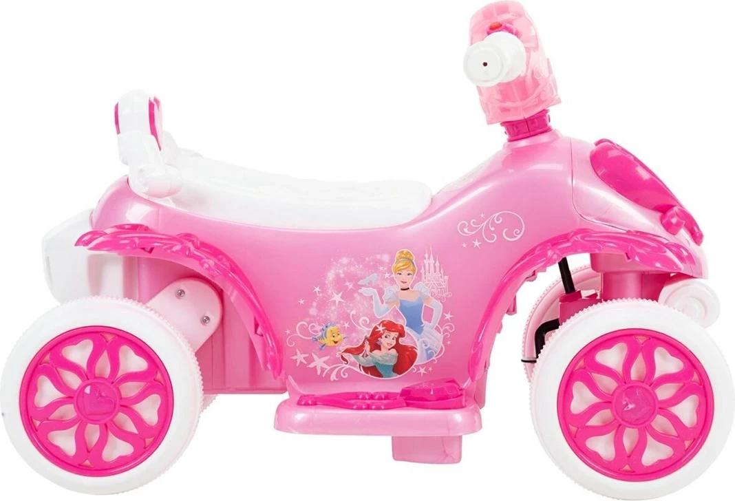 Električni štirikolesnik za otroke Princess Bubble HUFFY 19055W, roza