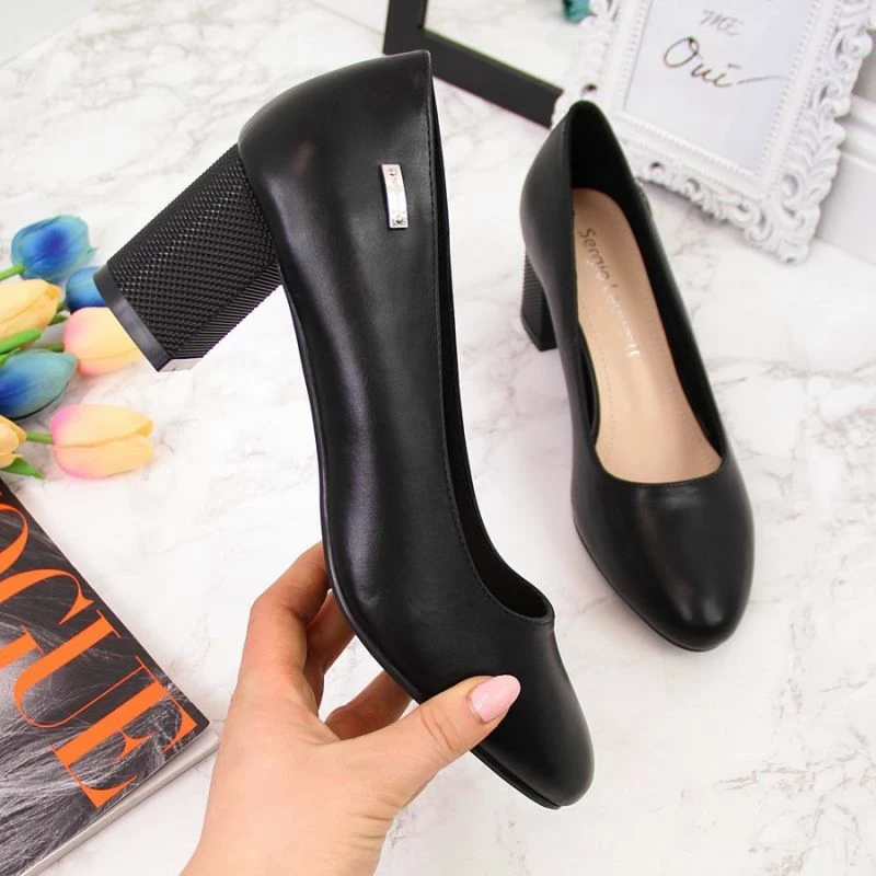 Elegantne ženske čevlje, Sergio Leone, črni