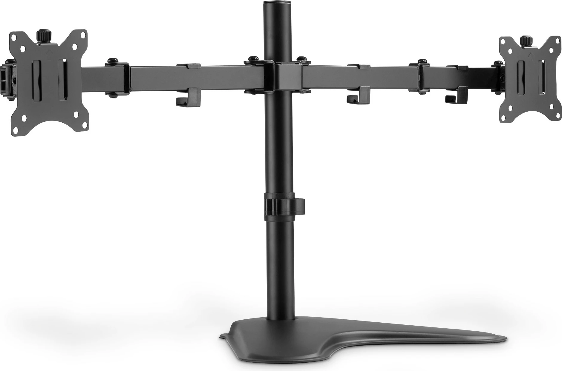 Držalo za dva monitorja Digitus, univerzalno, 15–32 in., 8 kg, VESA 75x75/100x100, črno