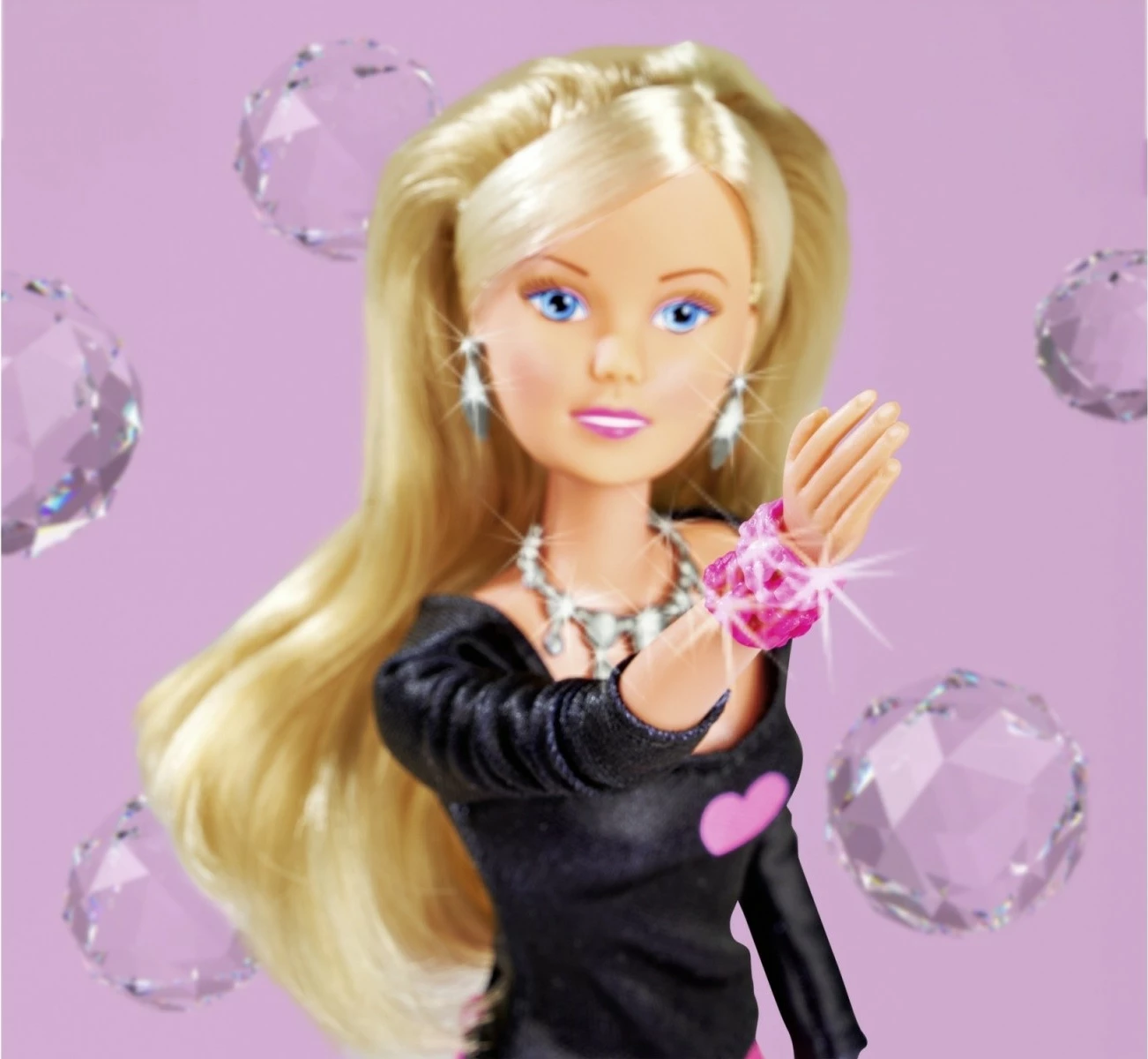 Modna lutka Steffi Love Simba, 29 cm, z dodatki nakita, roza