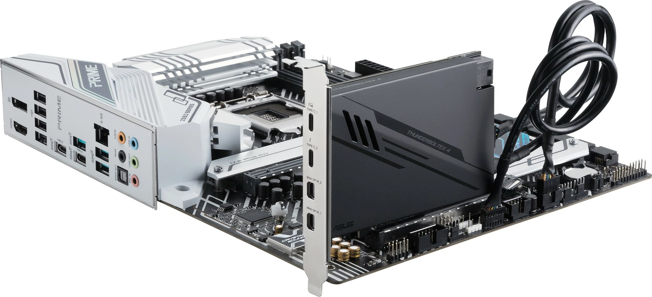 Razširitvena kartica ThunderboltEX 4, PCIe, Thunderbolt 4, USB 3.2 Gen 2, ASUS, črna