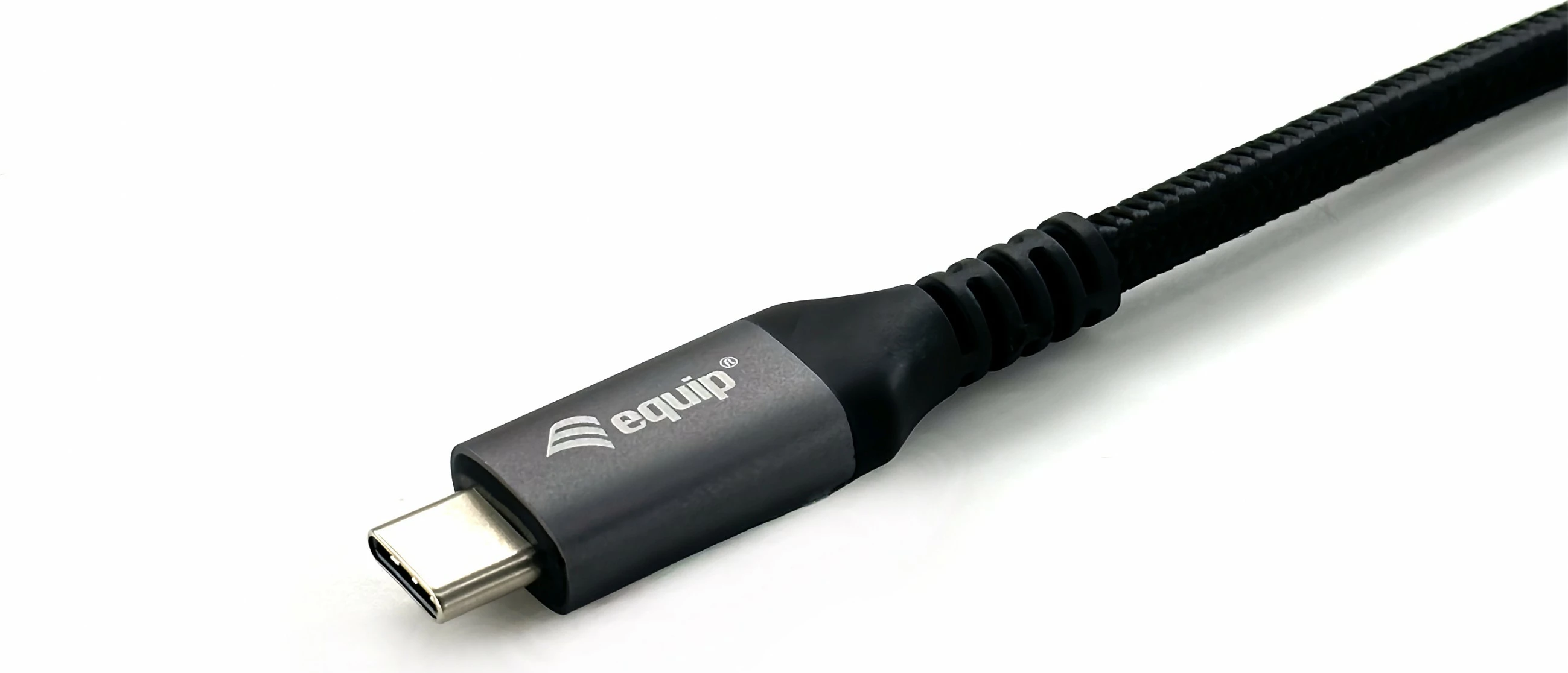 USB-C kabel 0,5 m, 10 Gbps, 4K/60Hz, 100W Equip 128370, črn