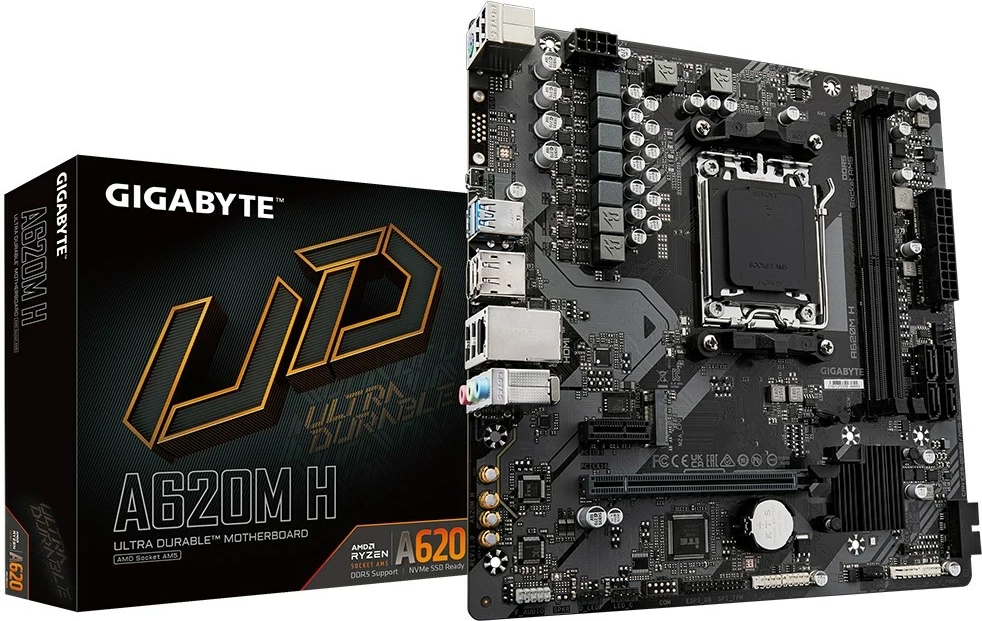 Mikro ATX matična plošča Gigabyte A620M H, Socket AM5, DDR5