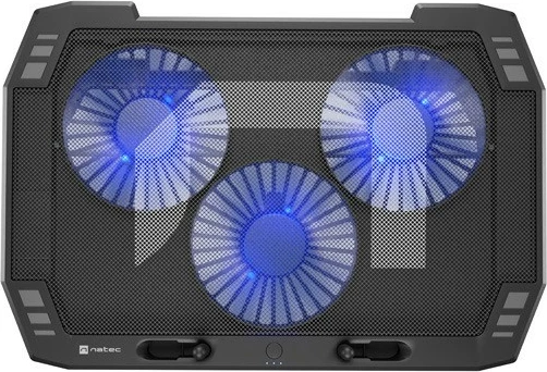 Hladilna podloga za prenosnik 15,6–17,3 in, 3 ventilatorji, črna, Natec Oriole NPL-1926