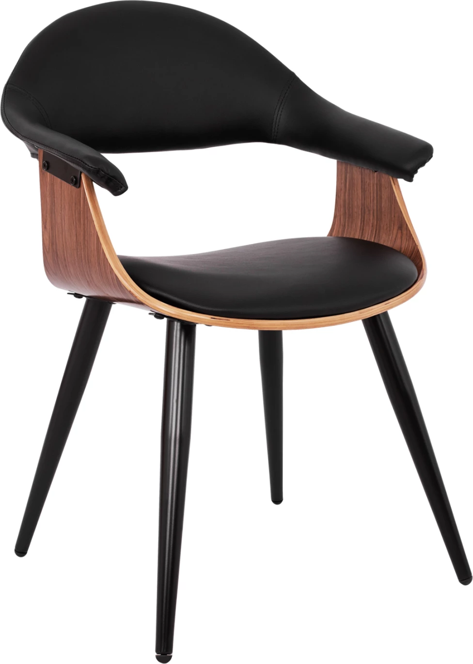 Konferenčni naslanjač Superior Pro FH1111.01 oreh/črna barva