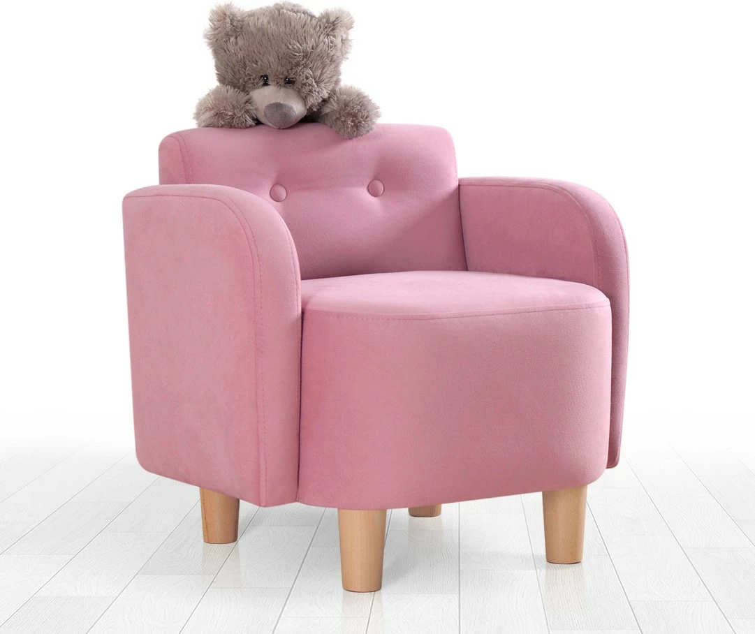 Otroški naslanjač z naslonjali, Atelier del Sofa Volie, roza