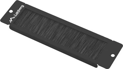 Panel s krtačo Lanberg za črne omare, 10"