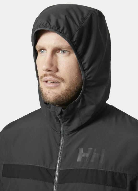 Vetrovka Salt Stripe za moške, Helly Hansen, črna