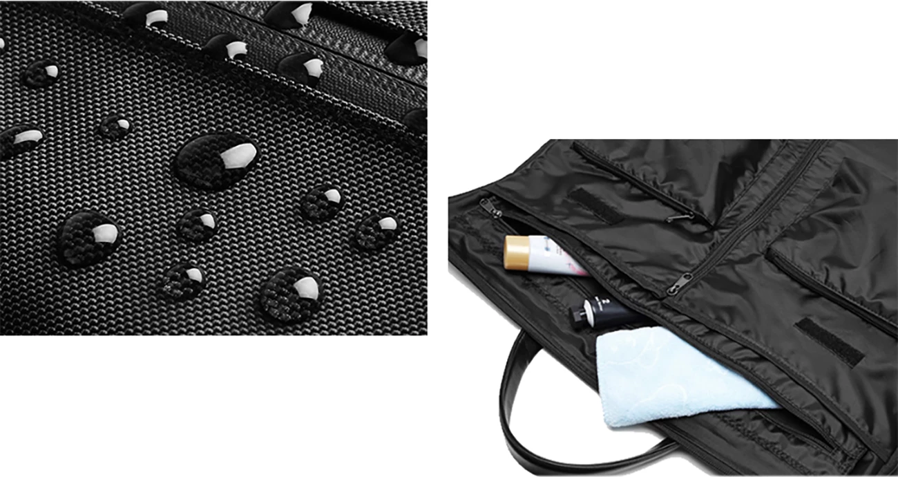 Potovalna torba 45 L z vlažnim žepom, Wozinsky Premium, črna