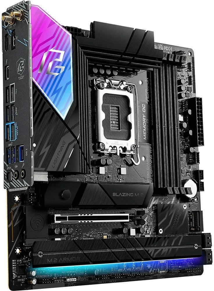 Micro ATX plošča ASRock B860M Lightning WiFi, Socket 1851, WiFi, Thunderbolt 4