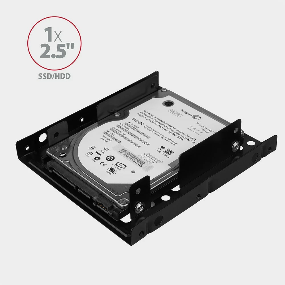 Nosilec za 2x 2,5" HDD/SSD v 3,5" režo, AXAGON RHD-225, črn