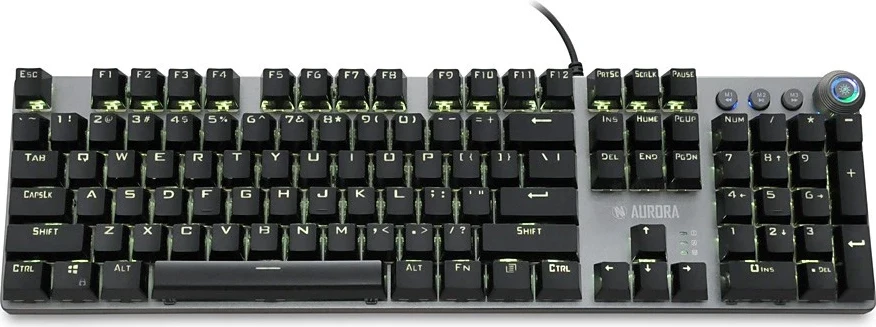 Mehanska/LED osvetljena tastatura iBox Aurora K-4 USB, črna