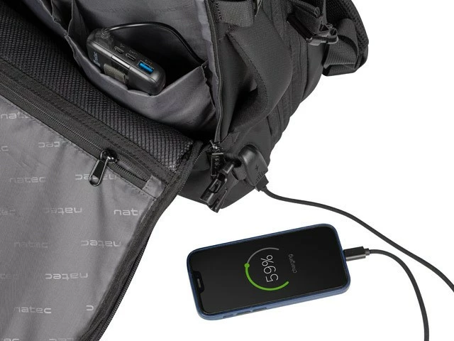 Nahrbtnik Natec Camel Pro, 17,3 in, 3 predelki, črn