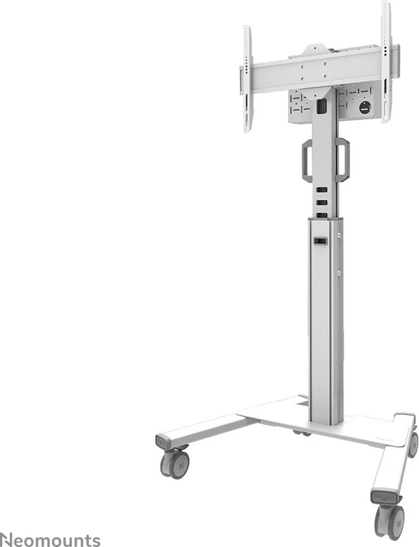 Prenosni voziček za TV, Neomounts Newstar FL50S-825WH1, za zaslone 37–75 inčev, nastavljiva višina, bela