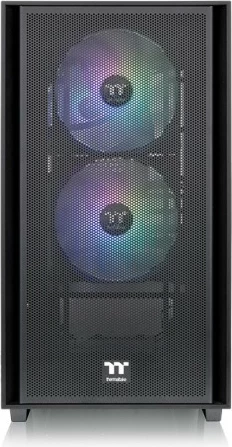 Ohišje Thermaltake Versa H16 TG ARGB, micro tower, kaljeno steklo, črno