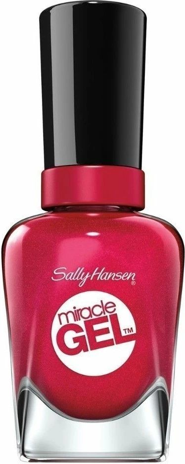 Lak za nohte Sally Hansen Miracle Gel 555 Gelbordeaux Glow, 14.7 ml