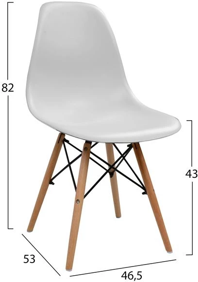 Set jedilne mize 5 kosov FH10349.02 miza 120x70x76,5 cm in stoli Twist