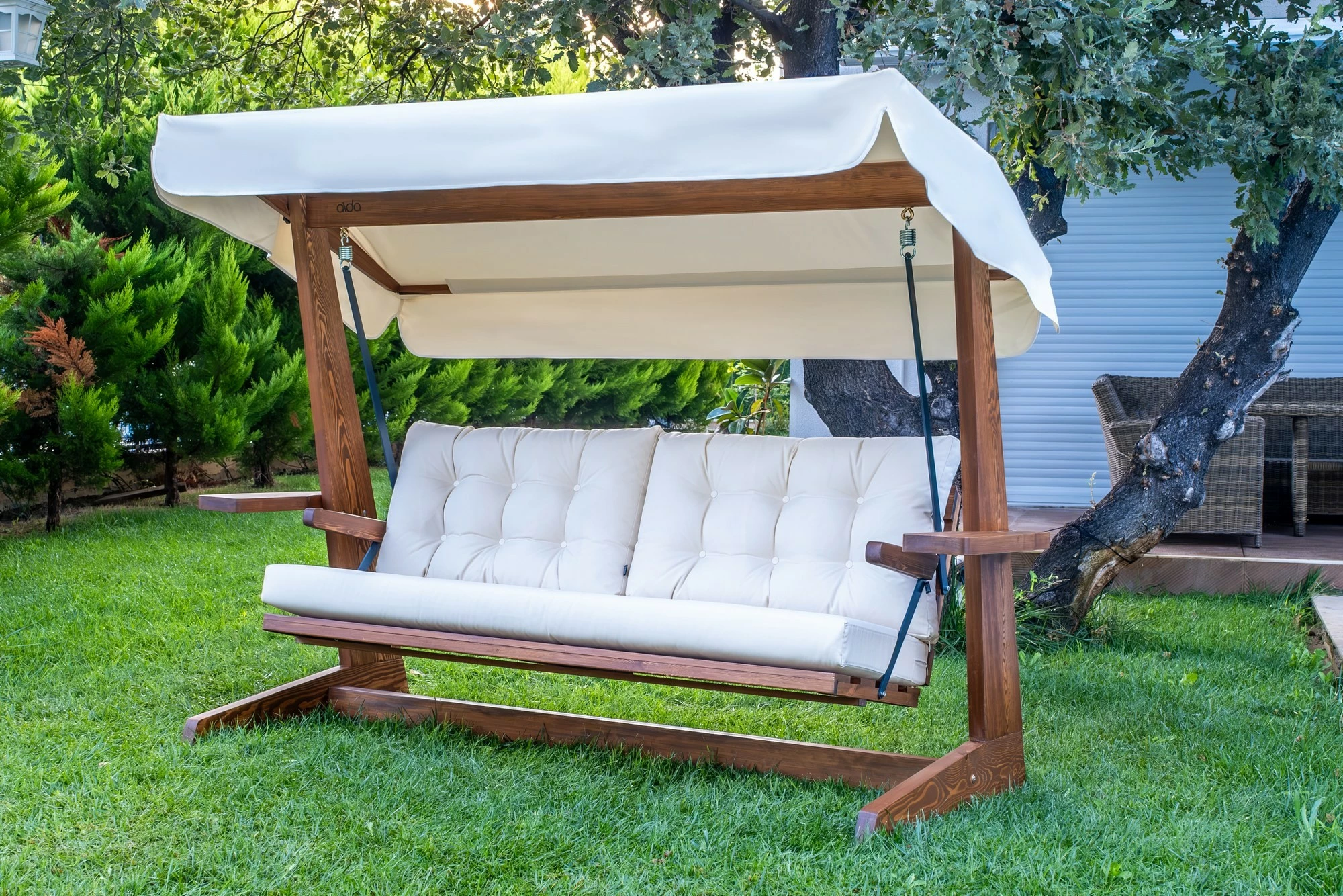 Trojni vrtni gugalnik, bež, Skye Decor Viva 2400