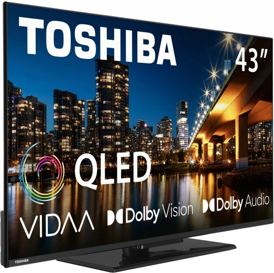 QLED televizor 43" Ultra HD/4K, Smart TV, črn Toshiba 43QV3463DG