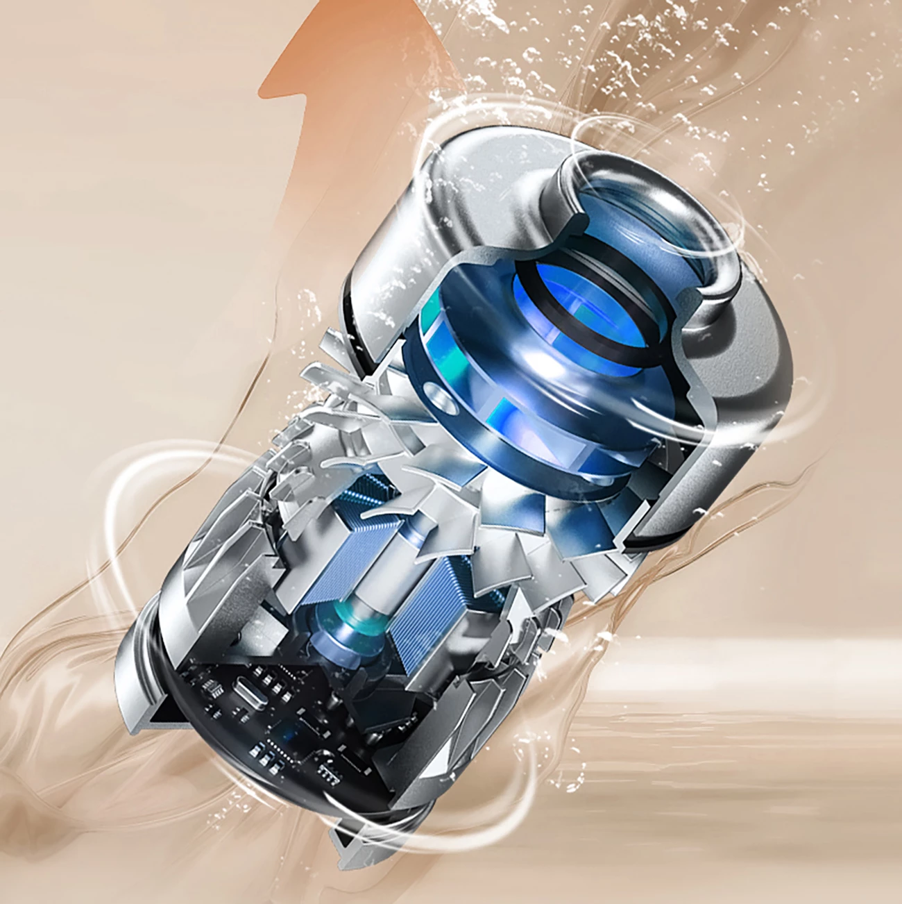 Sesalnik brez kabla 3-v-1, 400 W, 4000 mAh, 0,6 L, srebrno/siv JIMMY PW11