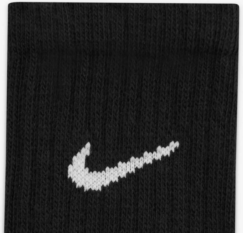 Črne nogavice za moške in ženske Nike