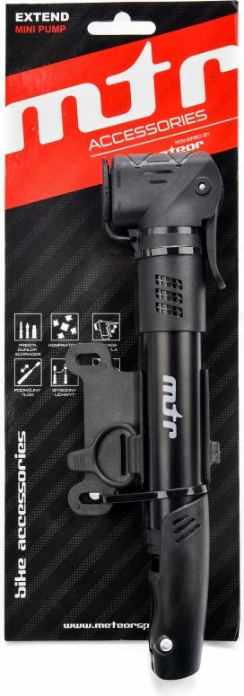Mini tlačilka za kolesa Meteor Stroke 31597, črna