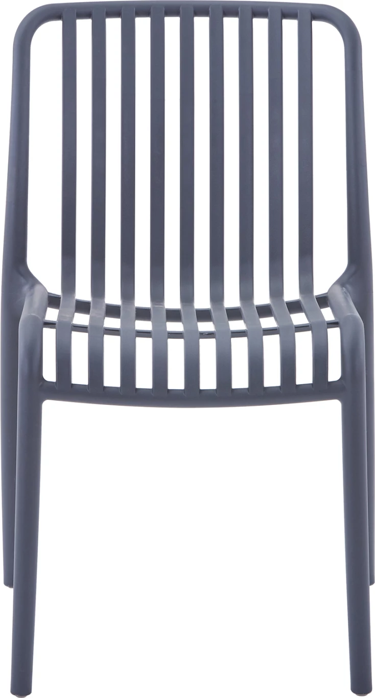 Stol za zunanjo uporabo CONVEE FH6104.03 iz polipropilena v sivi barvi 48x56x79H cm